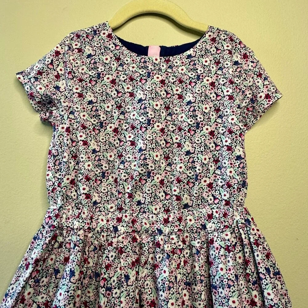 SERGENT MAJOR Ditzy Floral Dress Girls 8 130 Cotton Purple Spring Flowers Girl - Picture 3 of 10